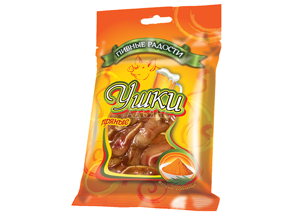 Уши свиные пряные "Пивные радости" (100гр) в Комсомольске-на-Амуре
