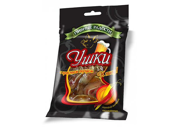 Уши свиные с красным перцем "Пивные радости" (100гр) в Комсомольске-на-Амуре