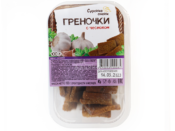 Сурские гренки с Чесноком (100 гр) в Комсомольске-на-Амуре