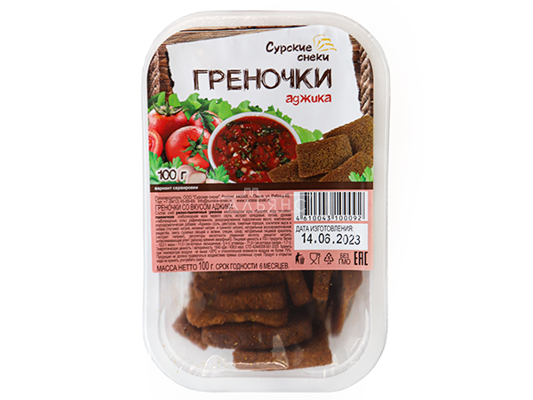 Сурские гренки с Аджикой (100 гр) в Комсомольске-на-Амуре