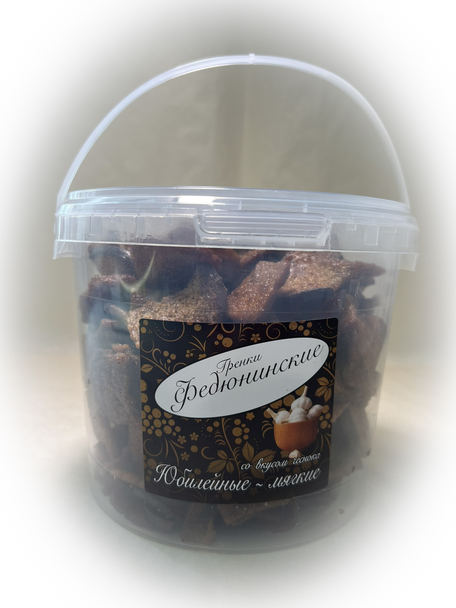 Гренки "ФЕДЮНИНСКИЕ" "Чеснок" (ведро 900 гр.) в Комсомольске-на-Амуре
