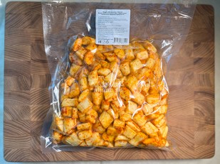 Японские крекеры: Сырный продукт ФЕРМЕРСКИЙ бочонок паприка