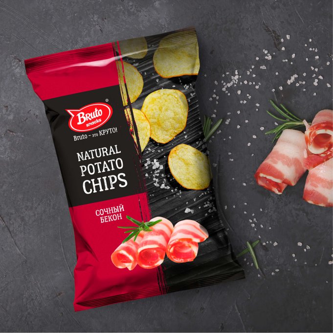 Картофель «Бруто» со вкусом бекона 130 гр. в Комсомольске-на-Амуре