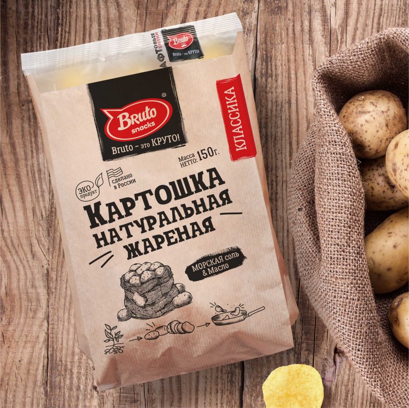 Картофель «Бруто» с солью 130 гр. в Комсомольске-на-Амуре
